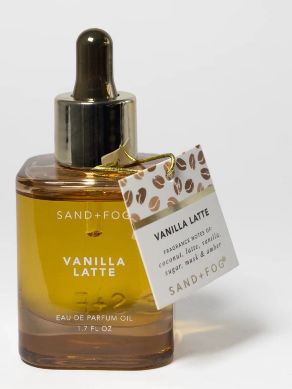 SAND+FOG Vanilla Latte oil perfume bottle 50ml